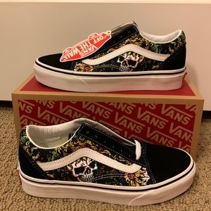 🚗 SALE- Sunflower Beauty Skull Old School Vans